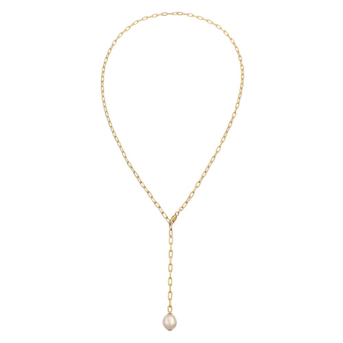 Gold Kalung Necklace Perak 925 Lapis Emas Wanita Mutiara Swarovski® Minimalis