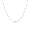Gold Kalung Perhiasan Perak 925 Wanita & Pendek Swarovski Pearl Gold-plated