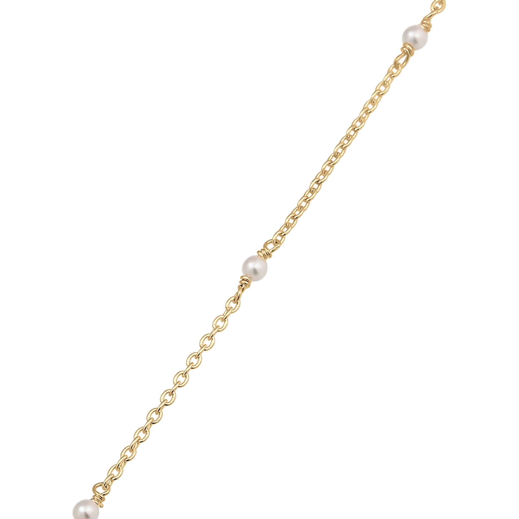 Gold Kalung Perhiasan Perak 925 Wanita & Pendek Swarovski Pearl Gold-plated