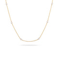 Gold Kalung Perhiasan Perak 925 Wanita Elegant Swarovski® Pearl Gold Plated