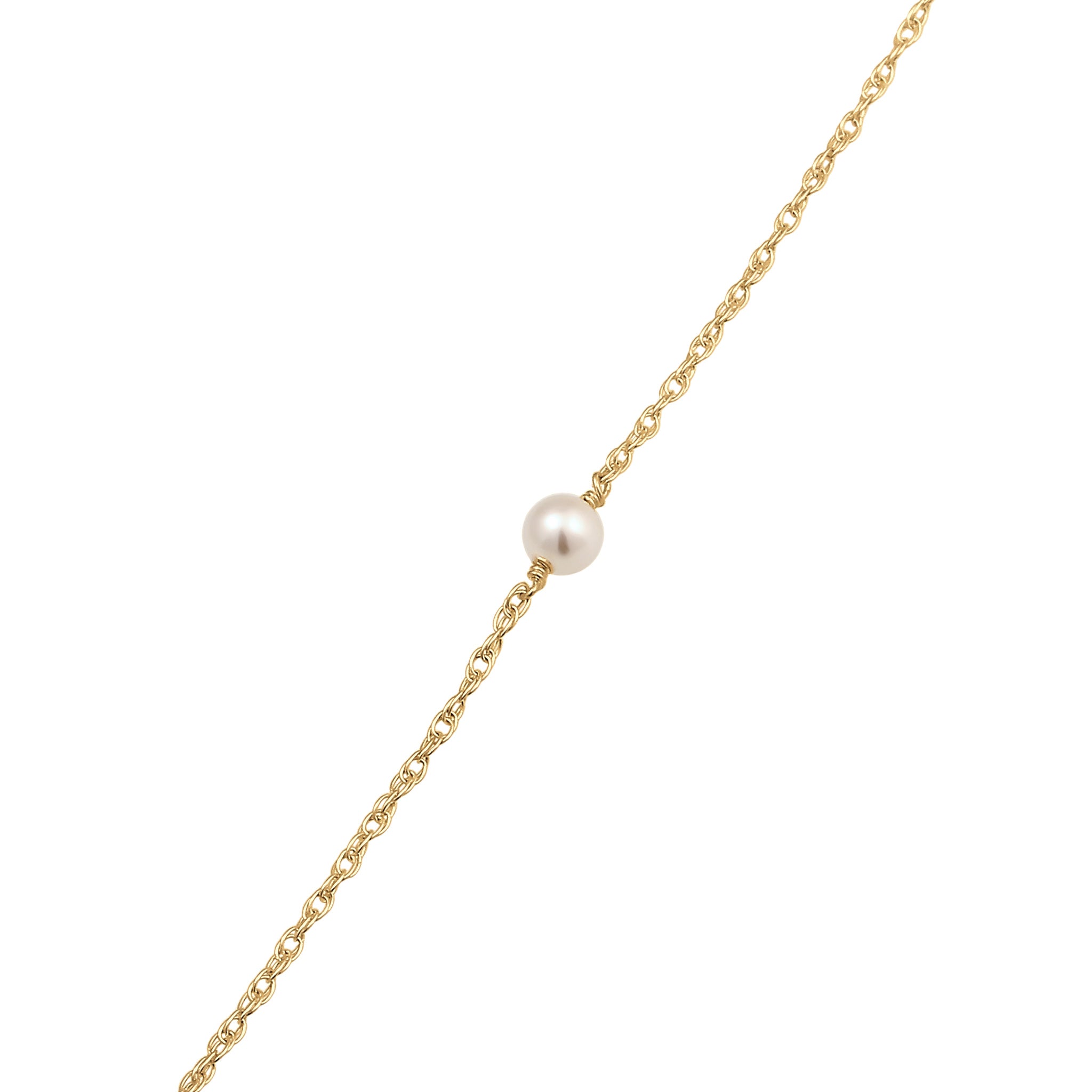 Gold Kalung Perhiasan Perak 925 Wanita Elegant Swarovski® Pearl Gold Plated