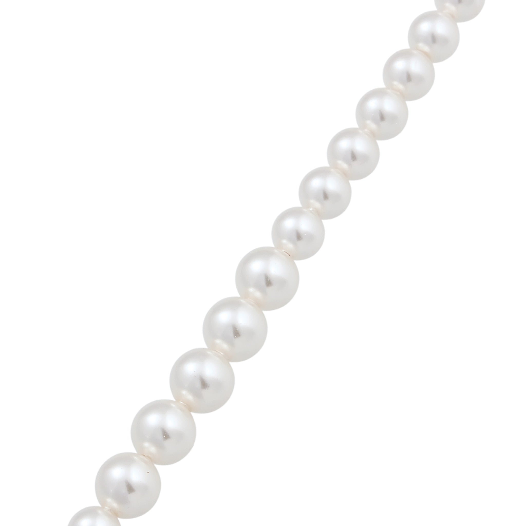 Gold Kalung Perhiasan Perak 925 Wanita Elegant Swarovski® Pearl Gold Plated