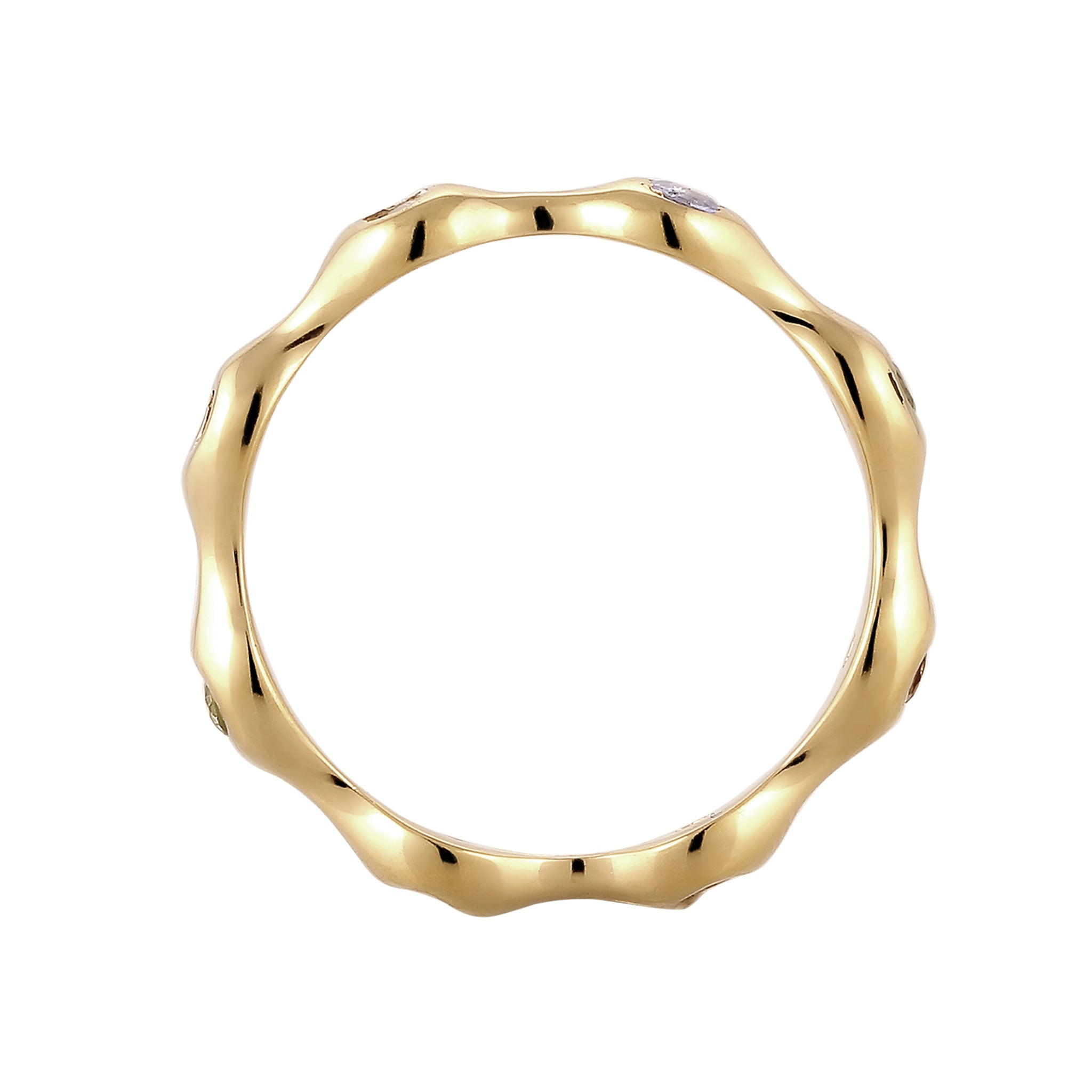 Gold Cincin Perhiasan Perak 925 Wanita Tanzanite Moonstone Citrine Gold Plated