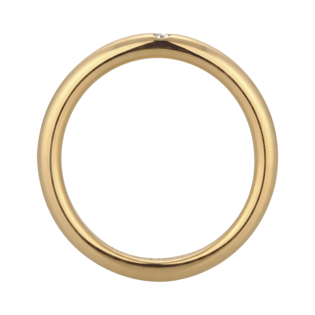 Gold Cincin Perhiasan Perak 925 Wanita Elegant Crystals Gold Plated