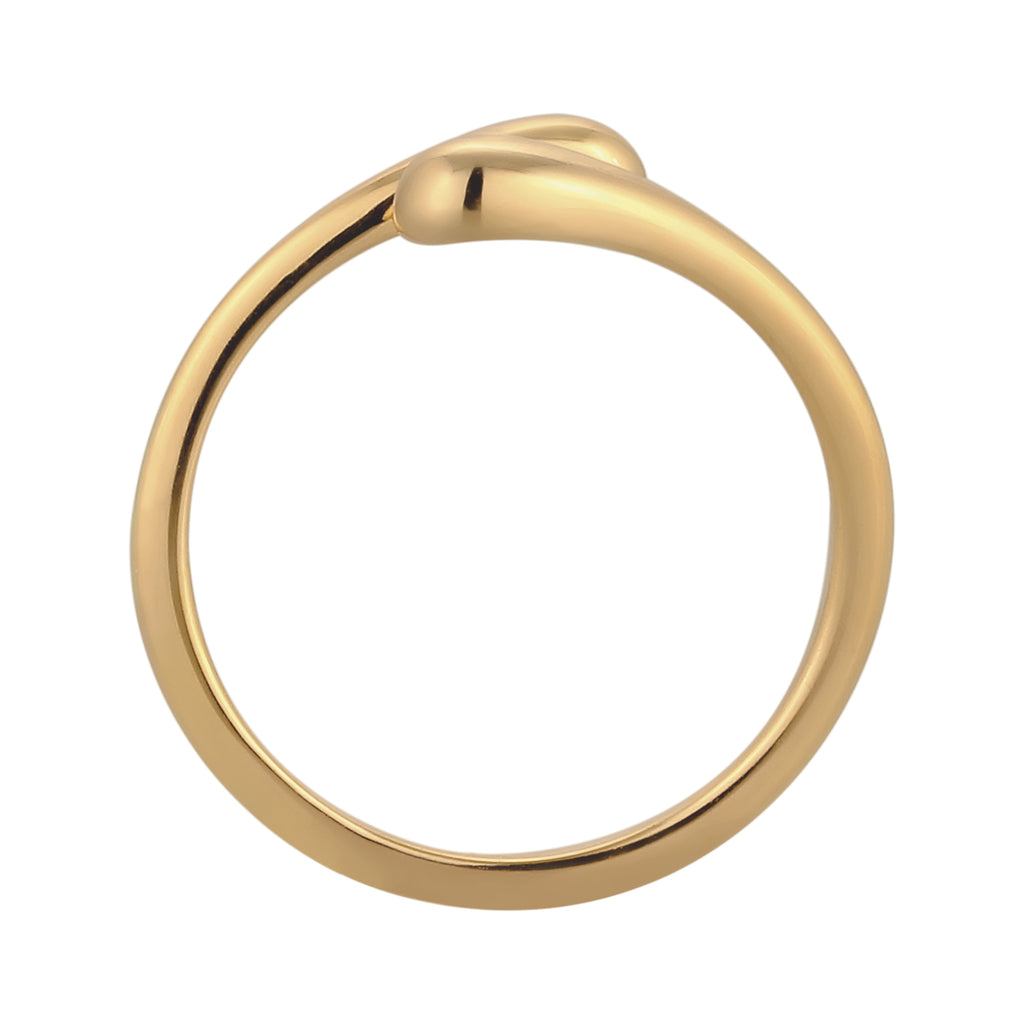 Gold Cincin Perhiasan Perak 925 Wanita Wrap Gold Plated