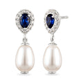 Silver Anting Perhiasan Perak 925 Wanita Swarovski® Crystals Pearl