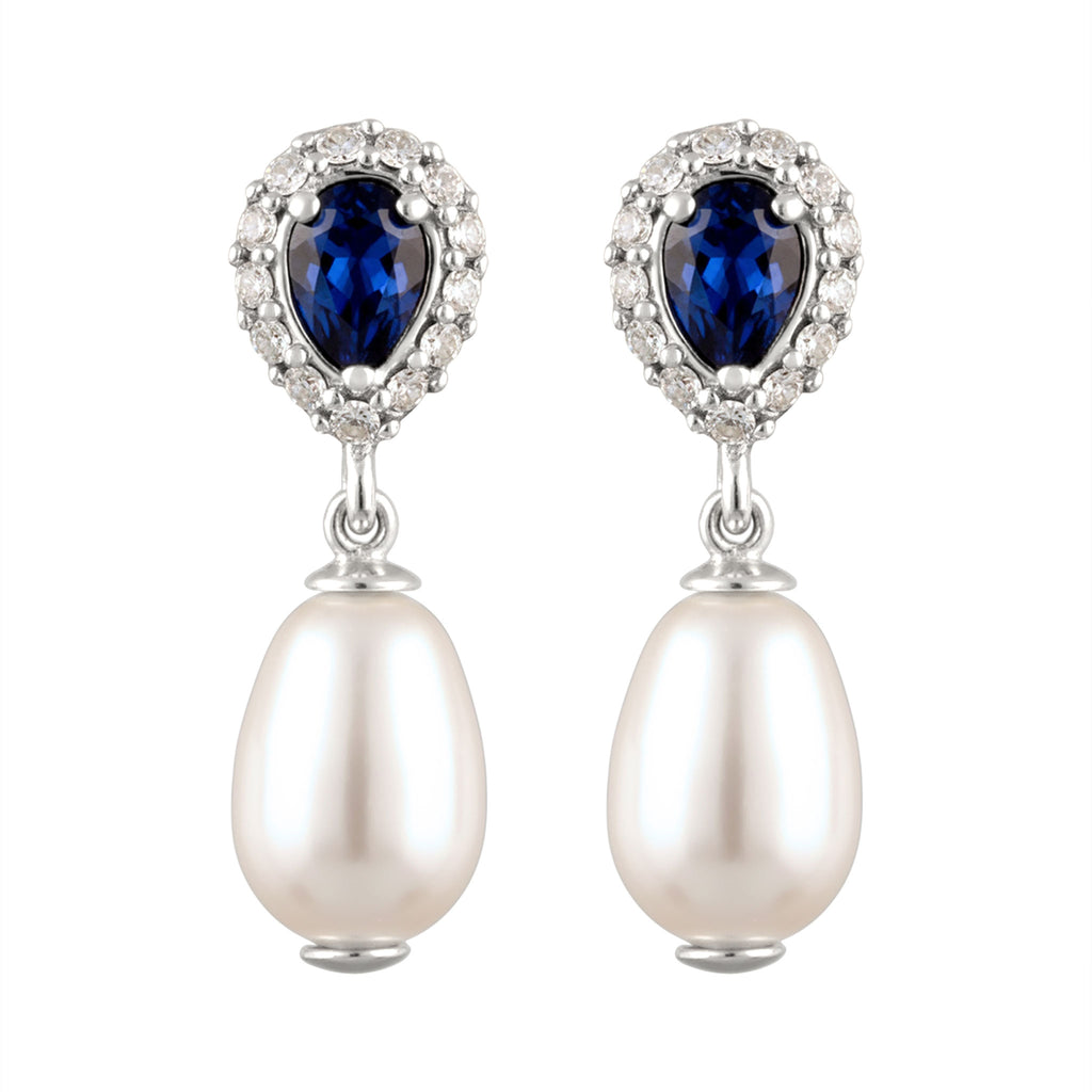 Silver Anting Perhiasan Perak 925 Wanita Swarovski® Crystals Pearl