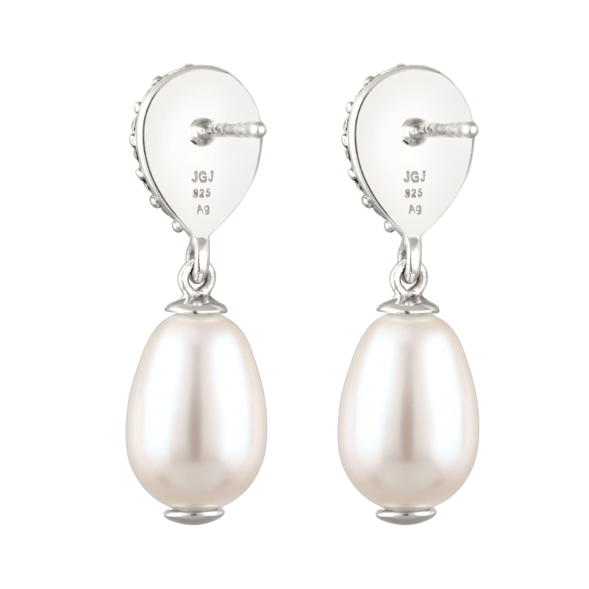 Silver Anting Perhiasan Perak 925 Wanita Swarovski® Crystals Pearl