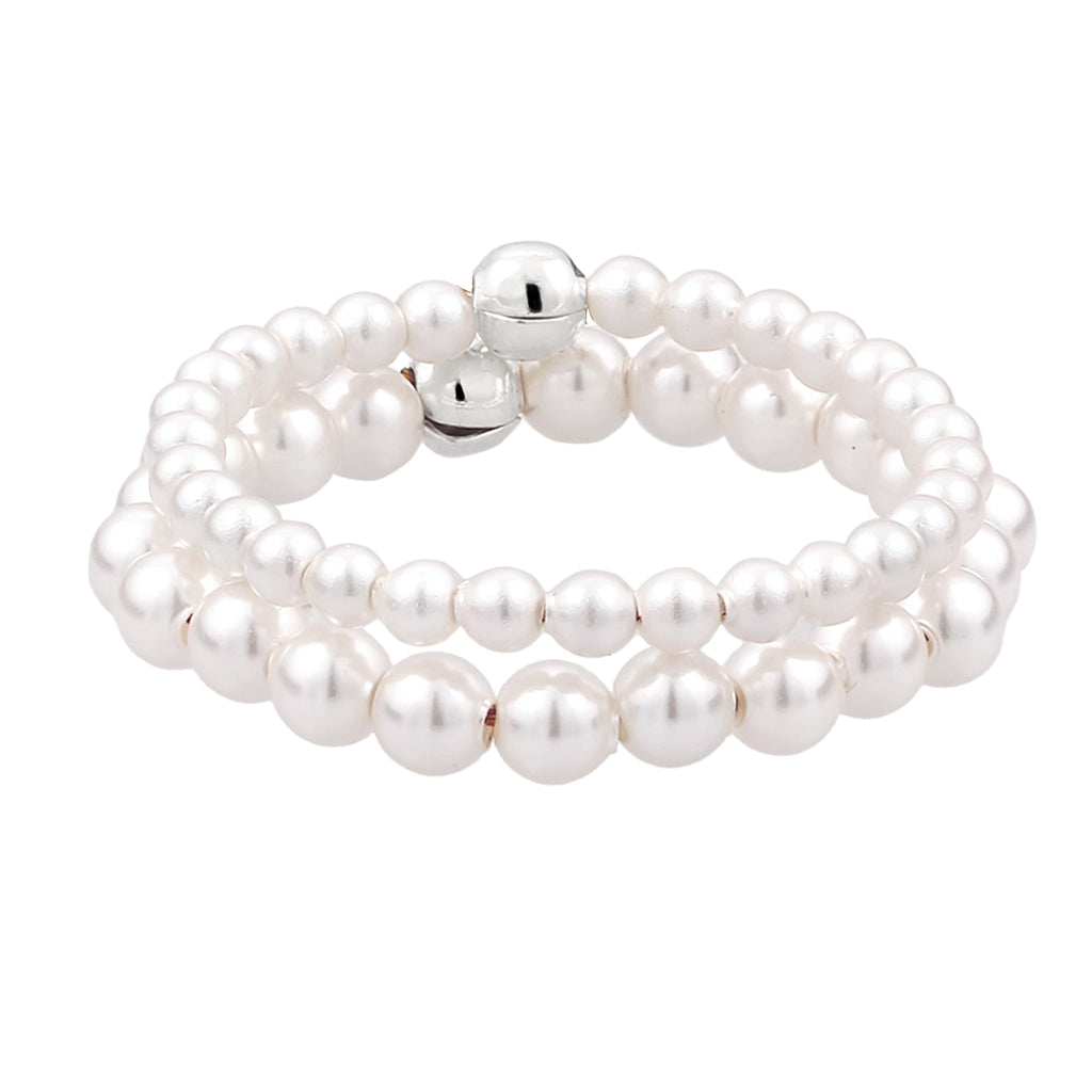 Silver Cincin Perhiasan Perak 925 Wanita Swarovski® Pearl
