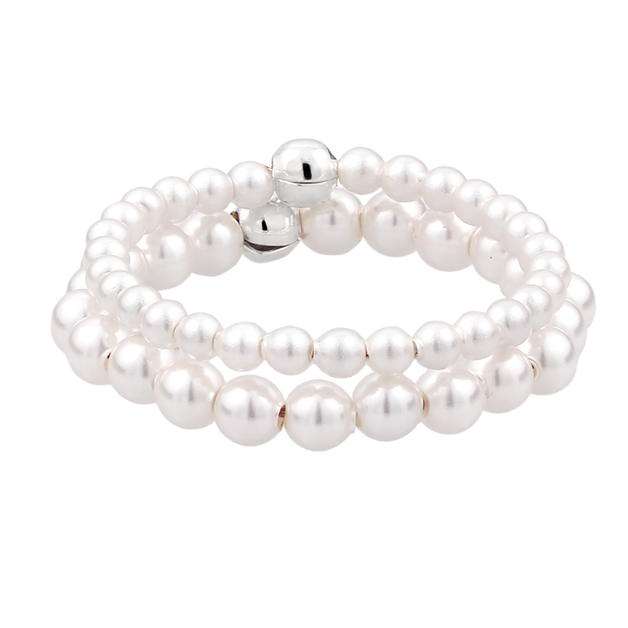 Silver Cincin Perhiasan Perak 925 Wanita Swarovski® Pearl