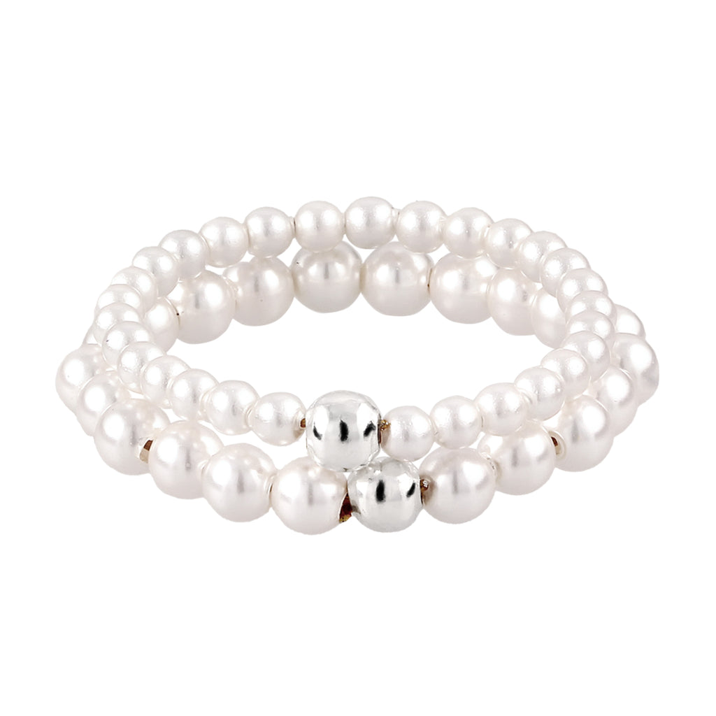 Silver Cincin Perhiasan Perak 925 Wanita Swarovski® Pearl