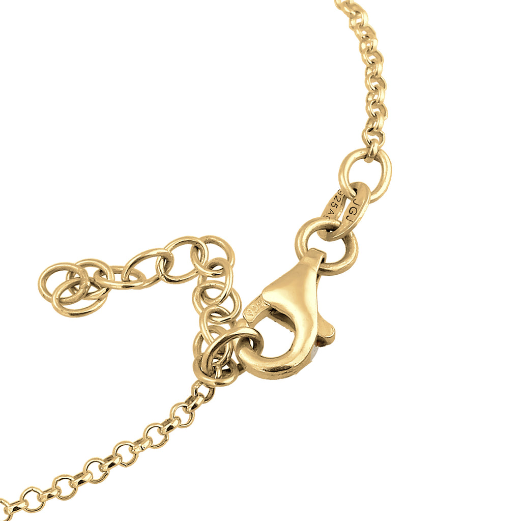 Gold Gelang Perhiasan Perak 925 Wanita with Pearl Gold Plated