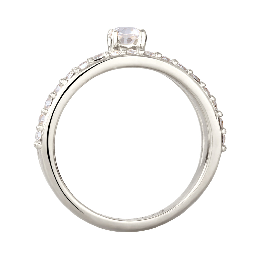 Duet Crystal Ring 925 Silver – Embellished with Crystals by Swarovski®