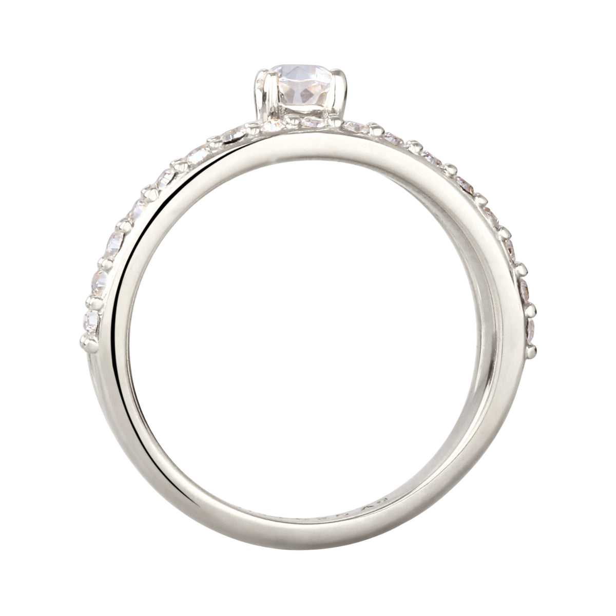 Duet Crystal Ring 925 Silver – Embellished with Crystals by Swarovski®