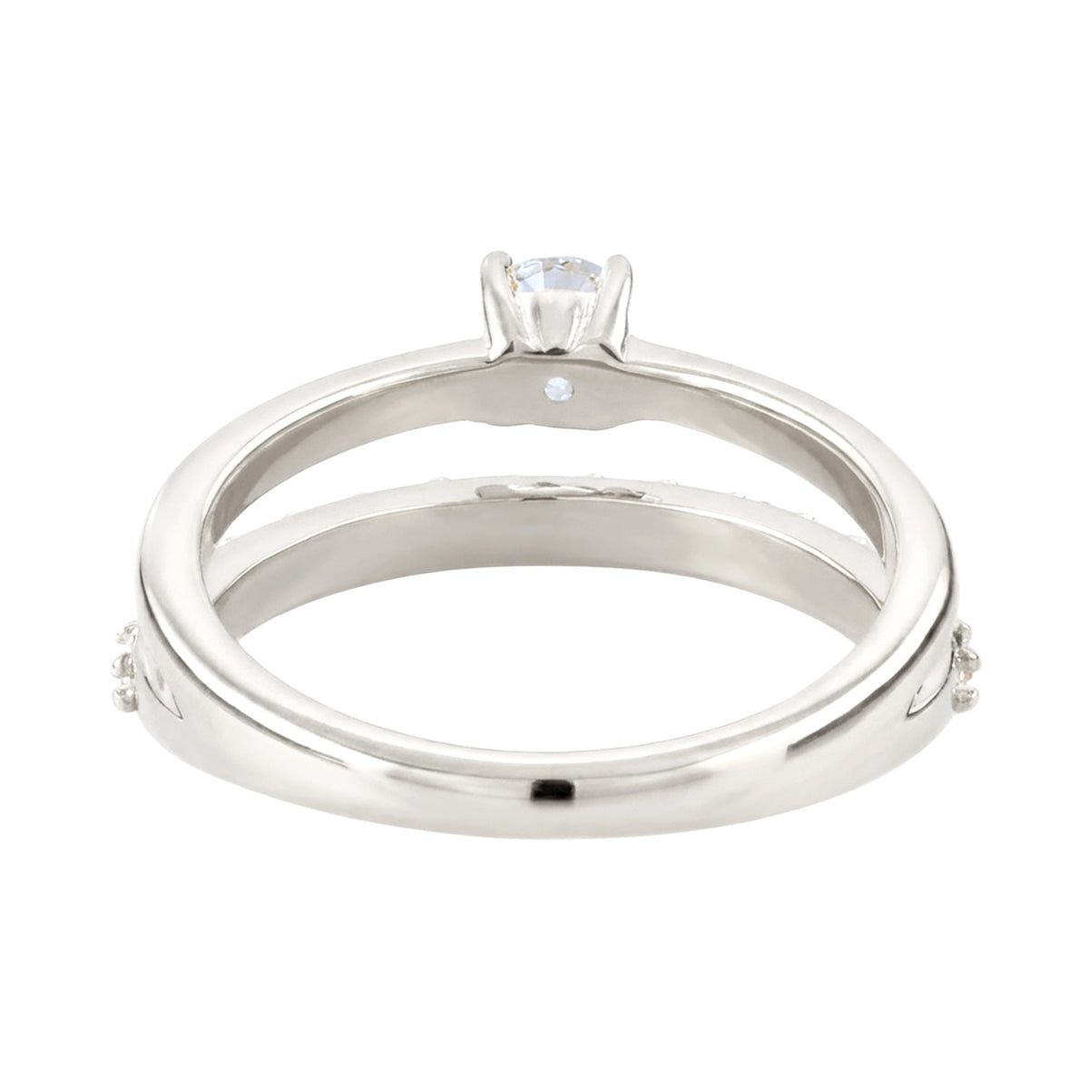 Duet Crystal Ring 925 Silver – Embellished with Crystals by Swarovski®