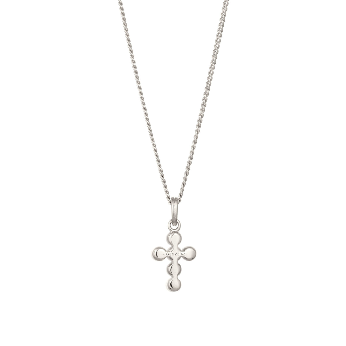 Cross Necklace 925 Silver – Embellished with Pearls by Swarovski®