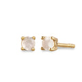 Gold Anting Perhiasan Perak 925 Wanita Moonstone Gold-plated