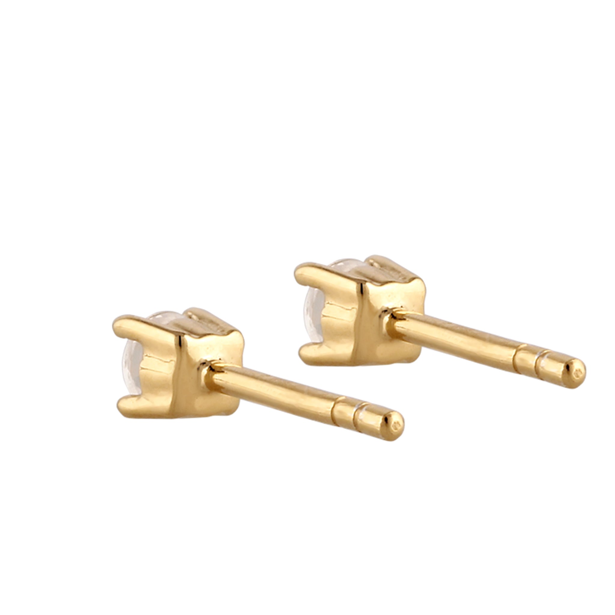 Gold Anting Perhiasan Perak 925 Wanita Moonstone Gold-plated