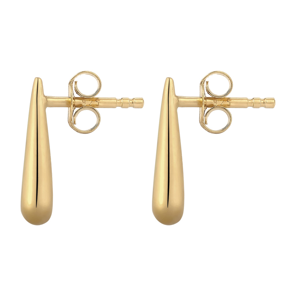Gold Anting Perhiasan Perak 925 Wanita Stud Gold Plated