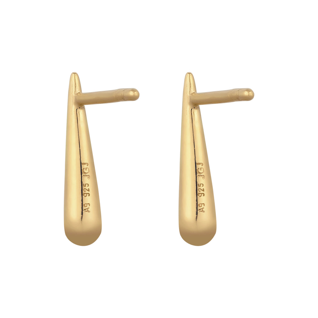 Gold Anting Perhiasan Perak 925 Wanita Stud Gold Plated