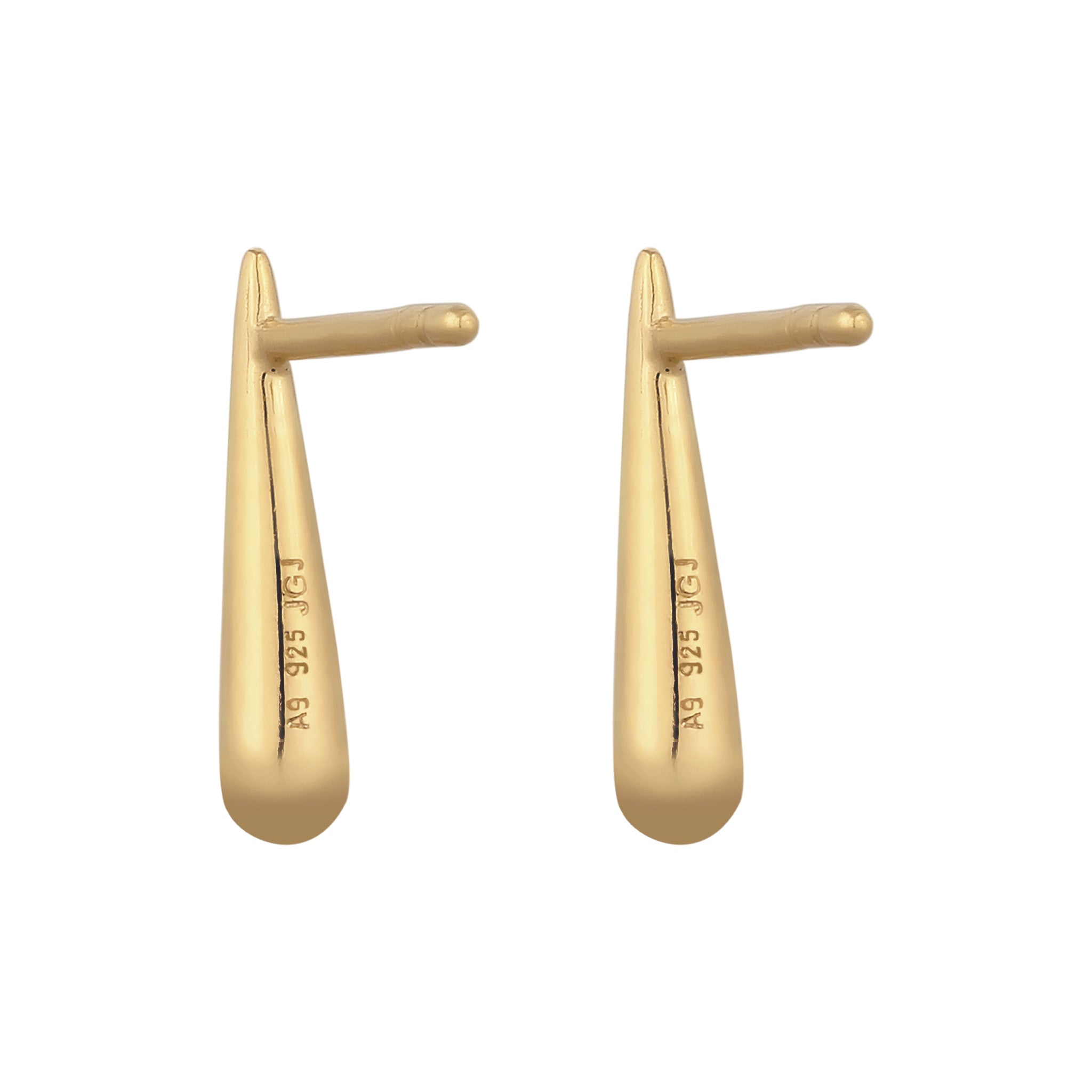 Gold Anting Perhiasan Perak 925 Wanita Stud Gold Plated