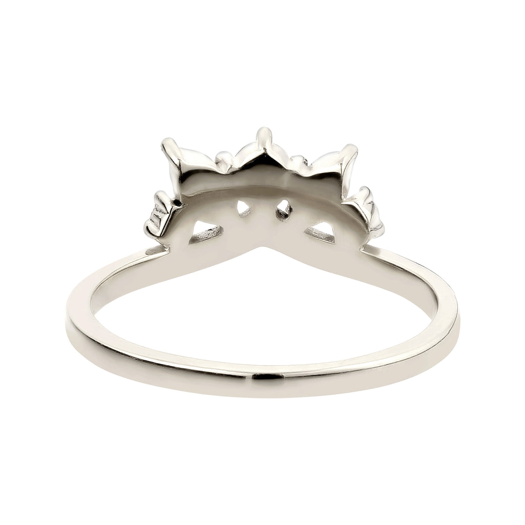 Crown Cluster Ring 925 Silver – Embellished with Crystals by Swarovski®
