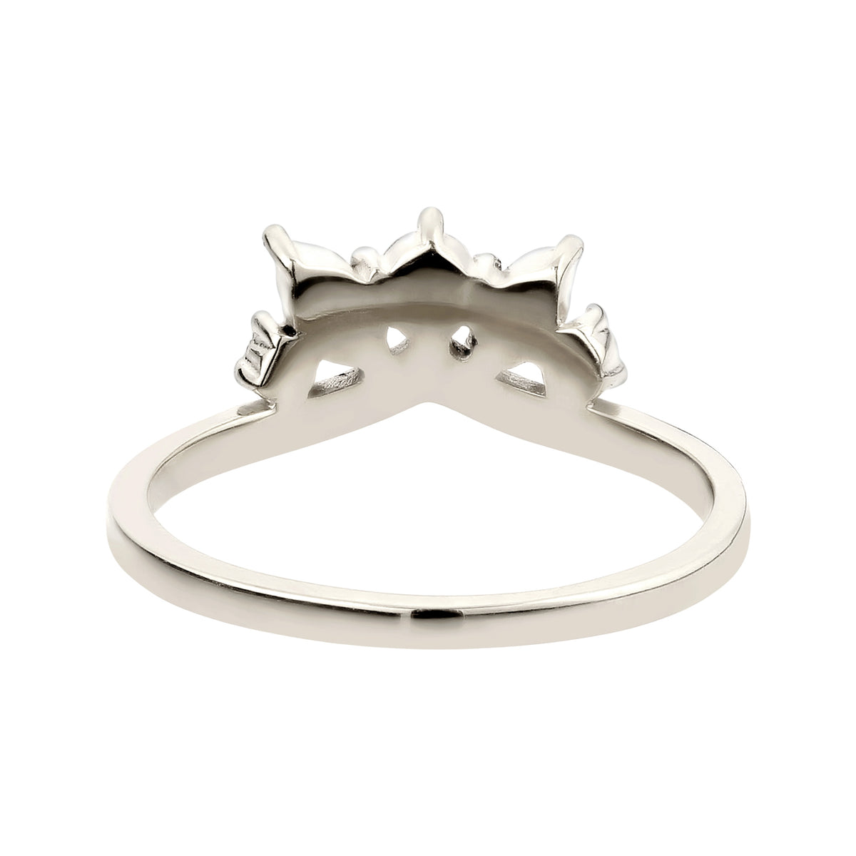 Crown Cluster Ring 925 Silver – Embellished with Crystals by Swarovski®