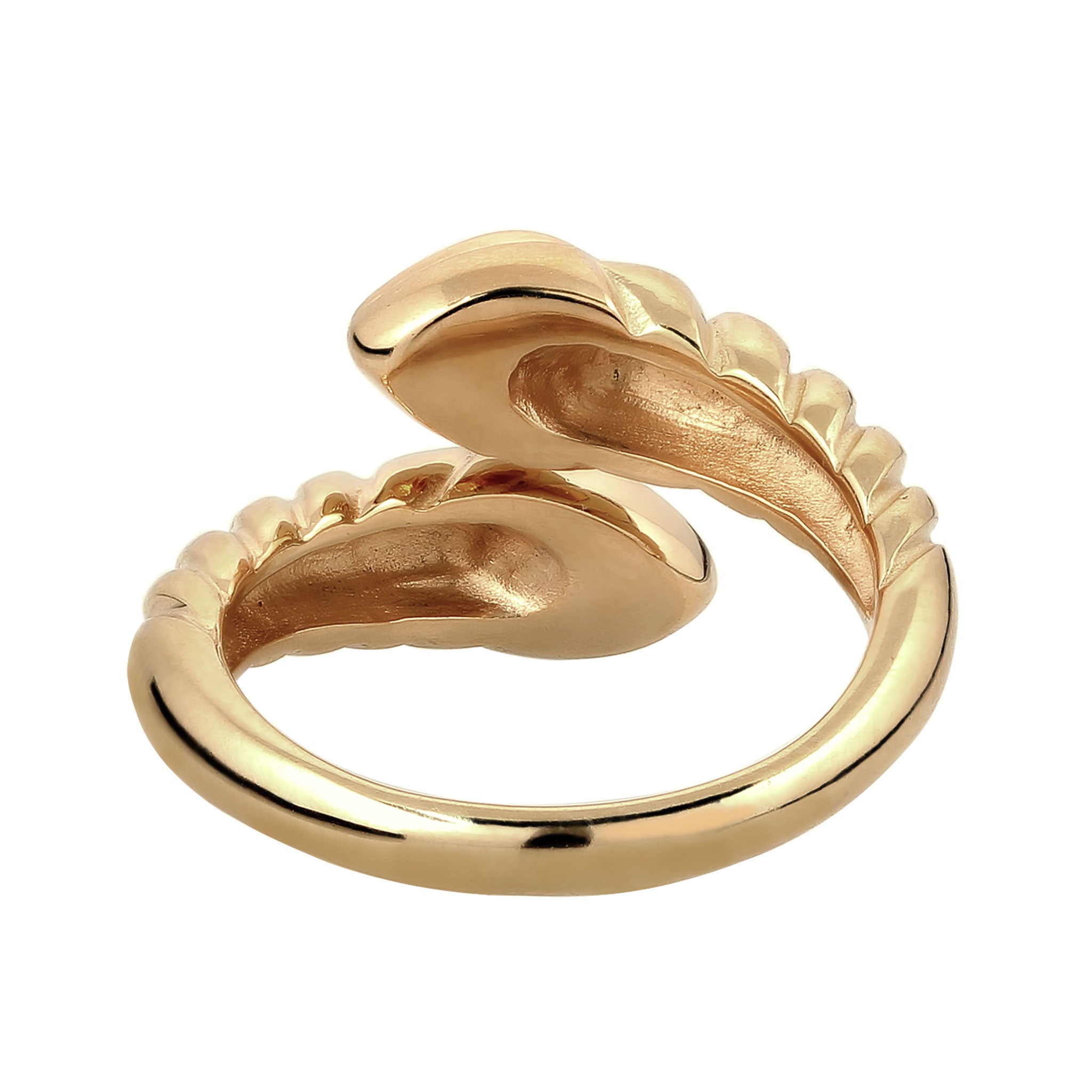 Gold Cincin Perhiasan Perak 925 Wanita Elegant Green Crystals Gold Plated