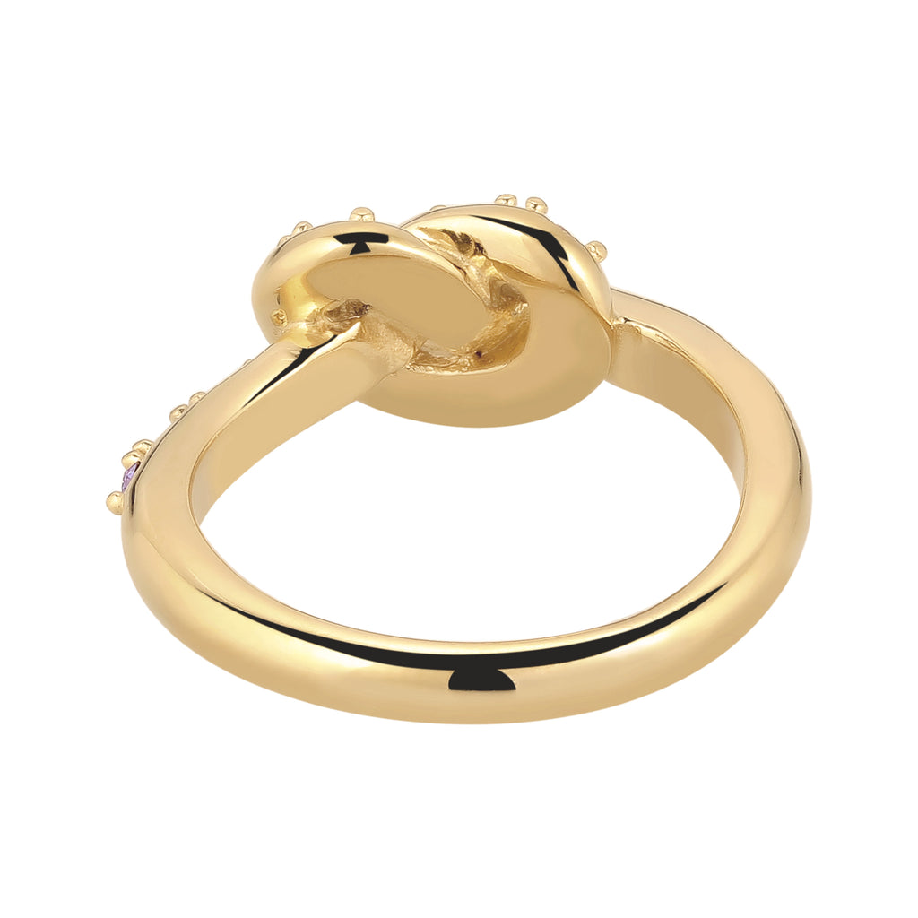 Gold Cincin Perhiasan Perak 925 Wanita Multicolor Swarovski® Crystals Gold Plated
