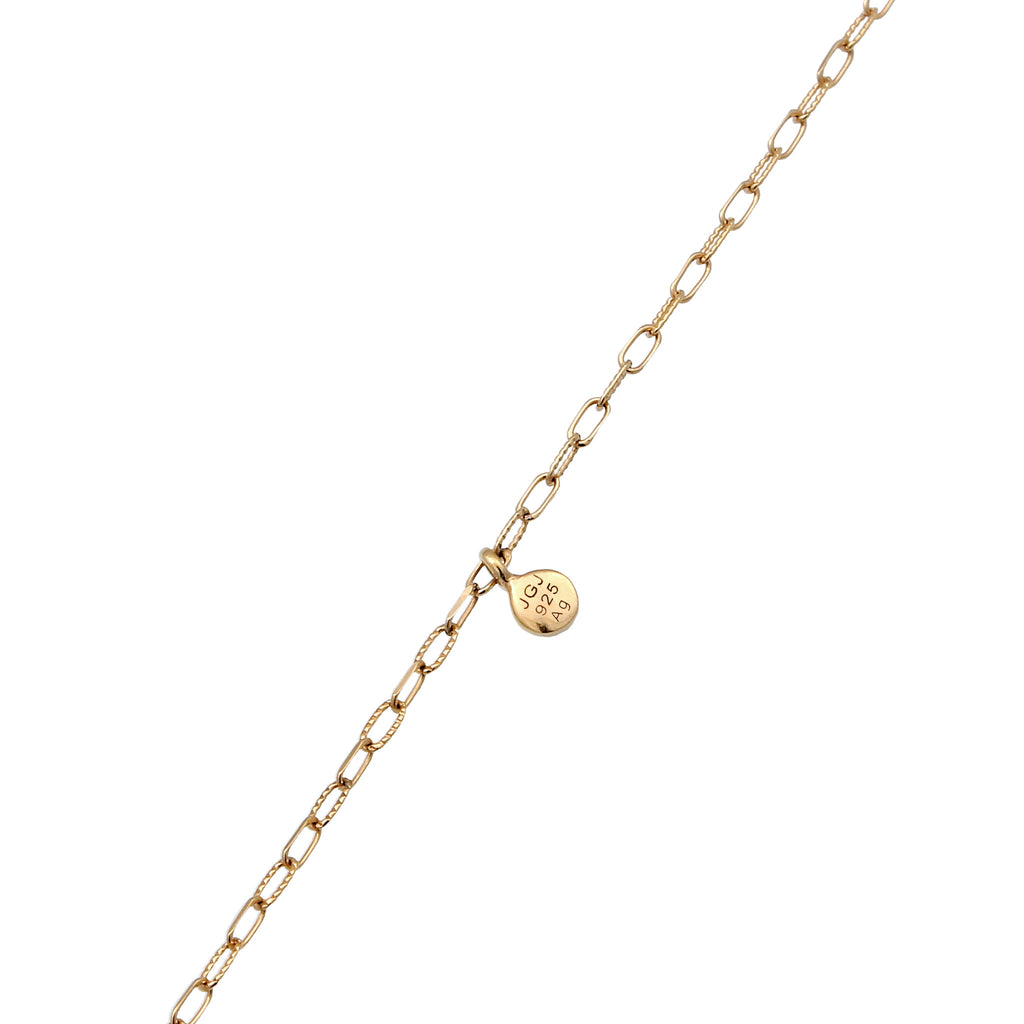 Gold Kalung Perhiasan Perak 925 Wanita Heart Pendant Gold Plated