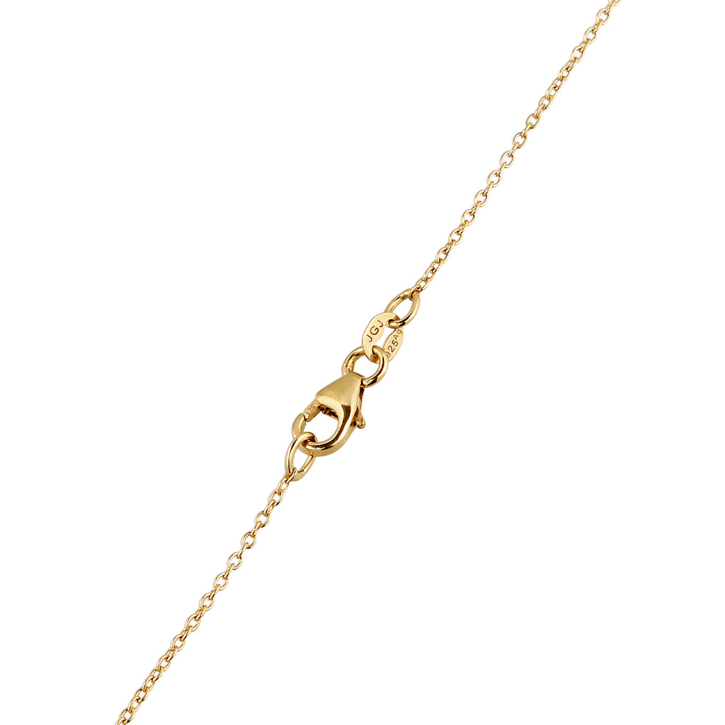 Gold Kalung Perhiasan Perak 925 Wanita Horseshoe Pendek Swarovski Crystals Gold-plated