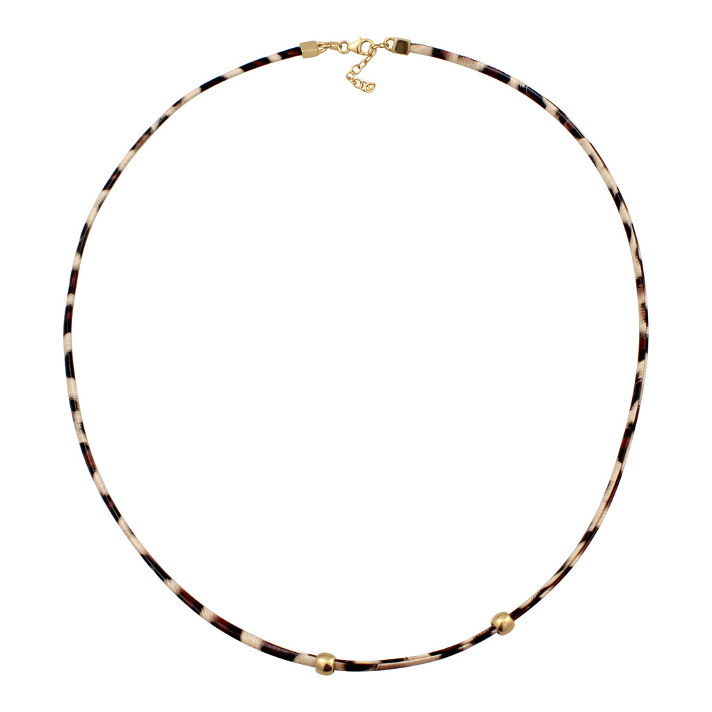 Gold Gelang Perhiasan Perak 925 Wanita Synthetic Leather Leopard Gold Plated