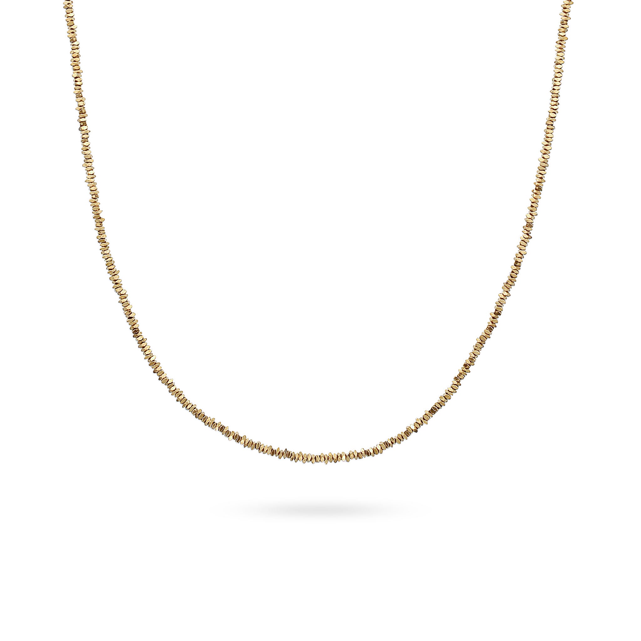 Gold Kalung Perhiasan Perak 925 Wanita Beads Synthetic Hematite Gold Plated