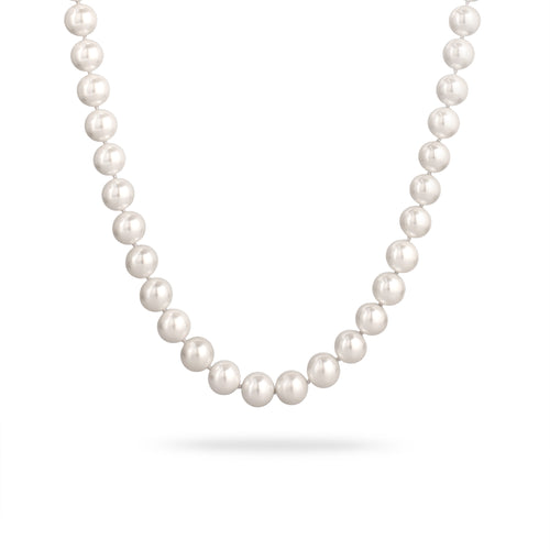 White Kalung Perhiasan Wanita Long Shell Pearl