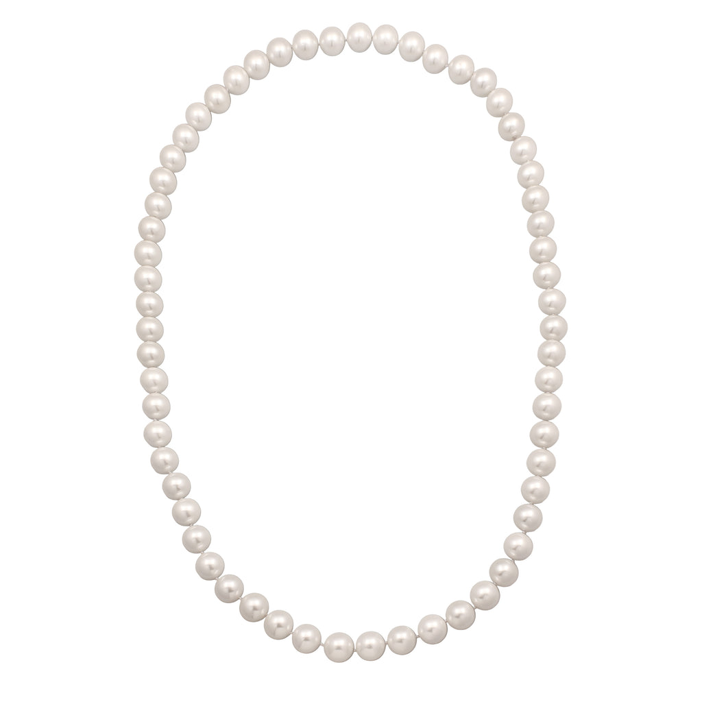 White Kalung Perhiasan Wanita Long Shell Pearl