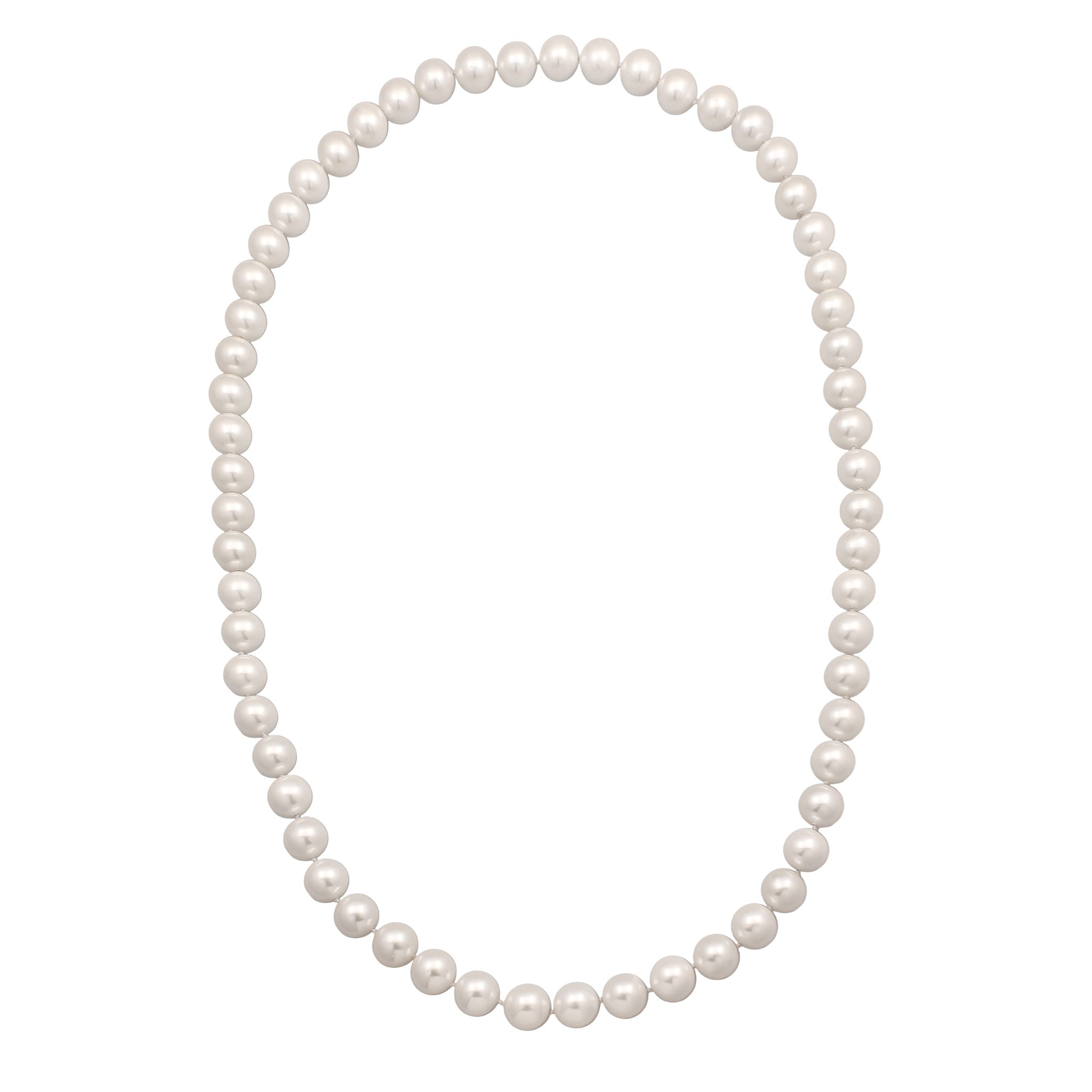 White Kalung Perhiasan Wanita Long Shell Pearl