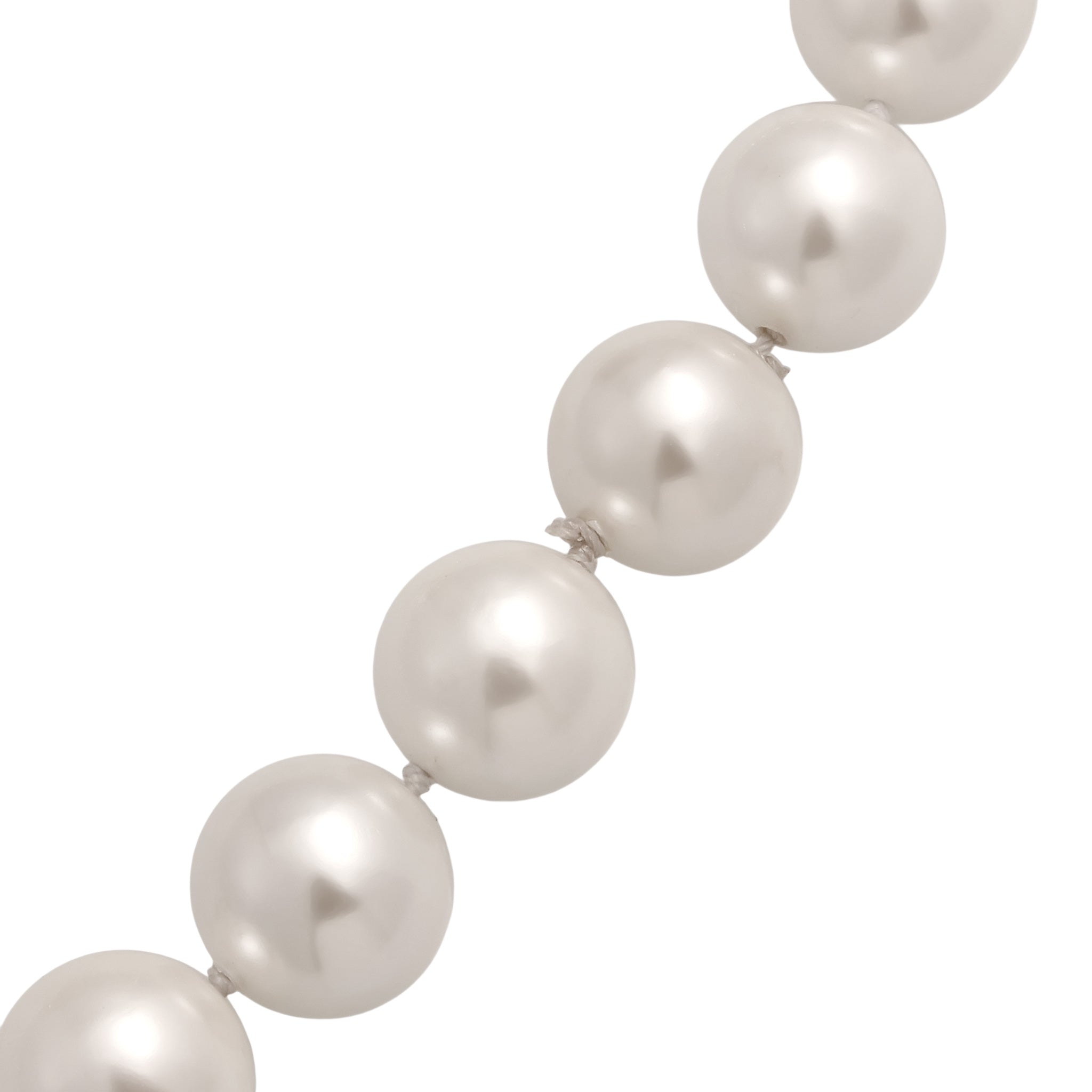 White Kalung Perhiasan Wanita Long Shell Pearl