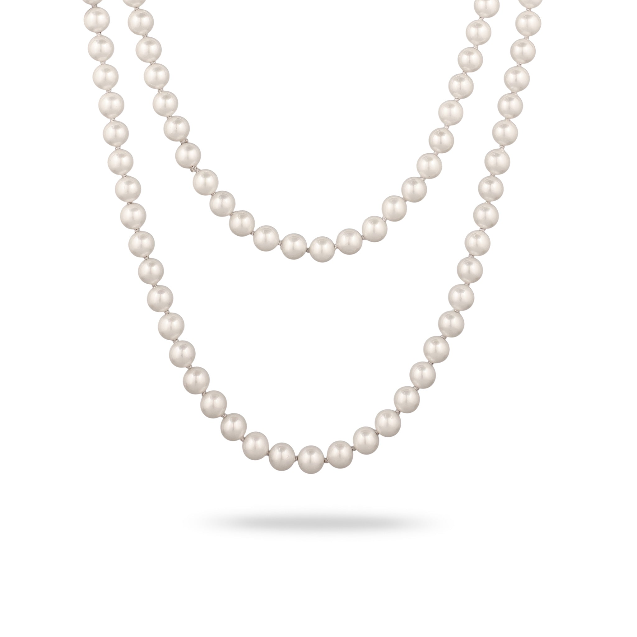White Kalung Perhiasan Wanita Long Shell Pearl
