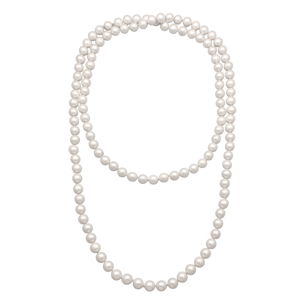 White Kalung Perhiasan Wanita Long Shell Pearl