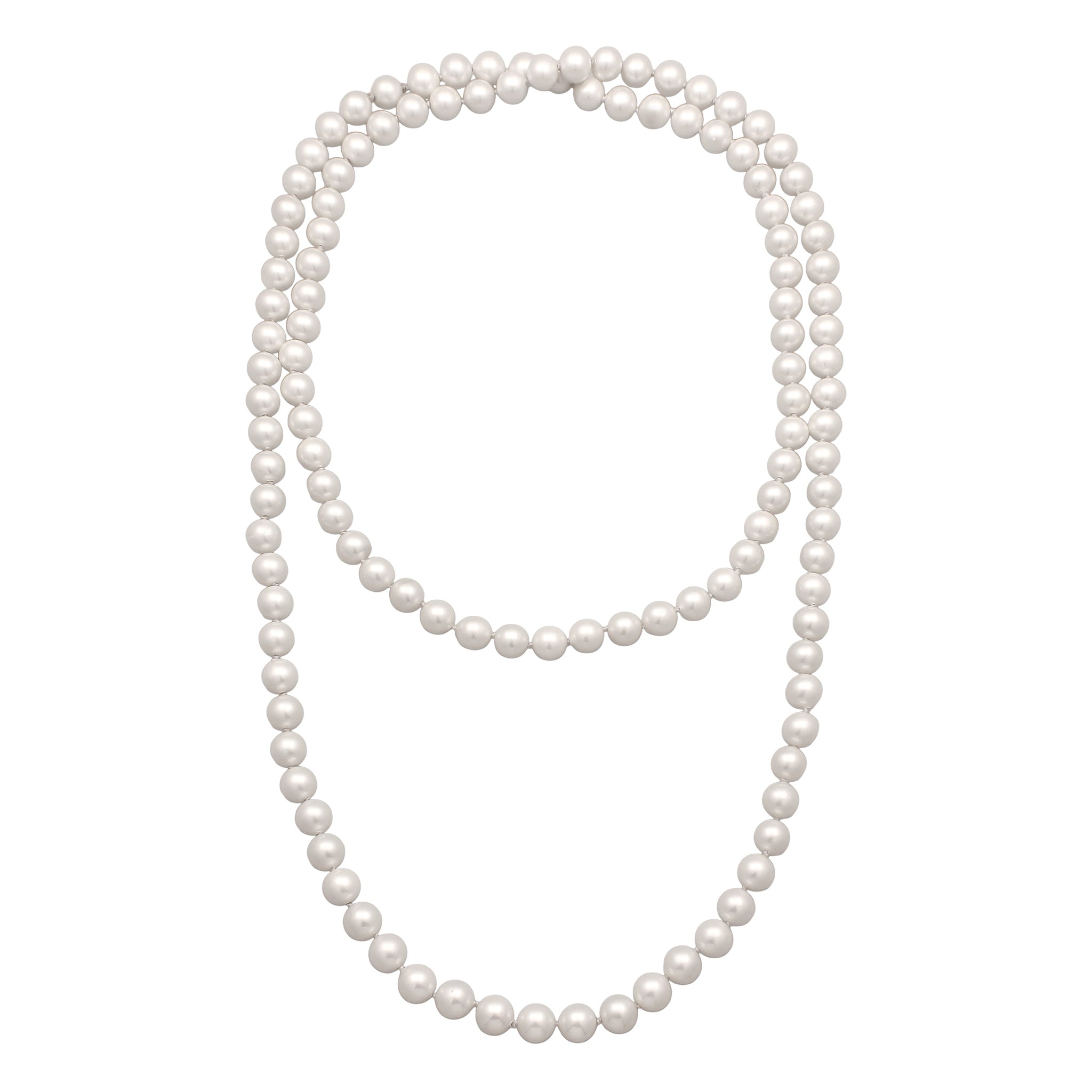 White Kalung Perhiasan Wanita Long Shell Pearl