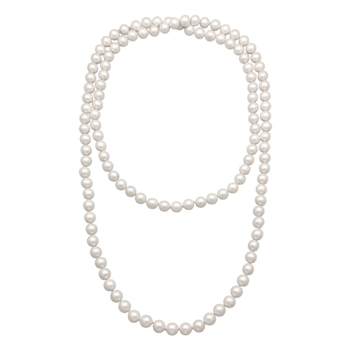 White Kalung Perhiasan Wanita Long Shell Pearl