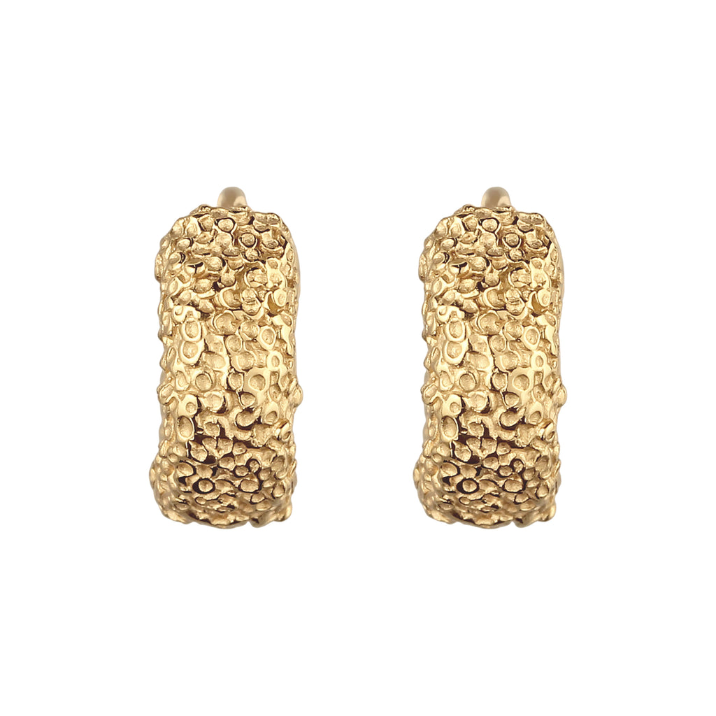 Gold Anting Perhiasan Perak 925 Wanita Creole Gold Plated