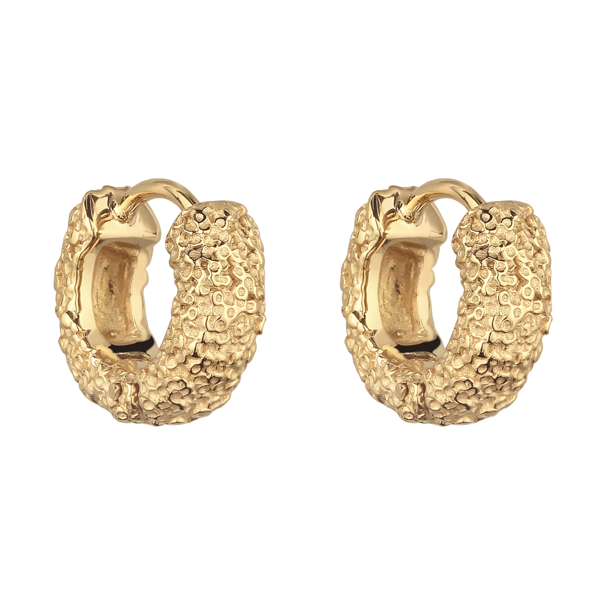 Gold Anting Perhiasan Perak 925 Wanita Creole Gold Plated