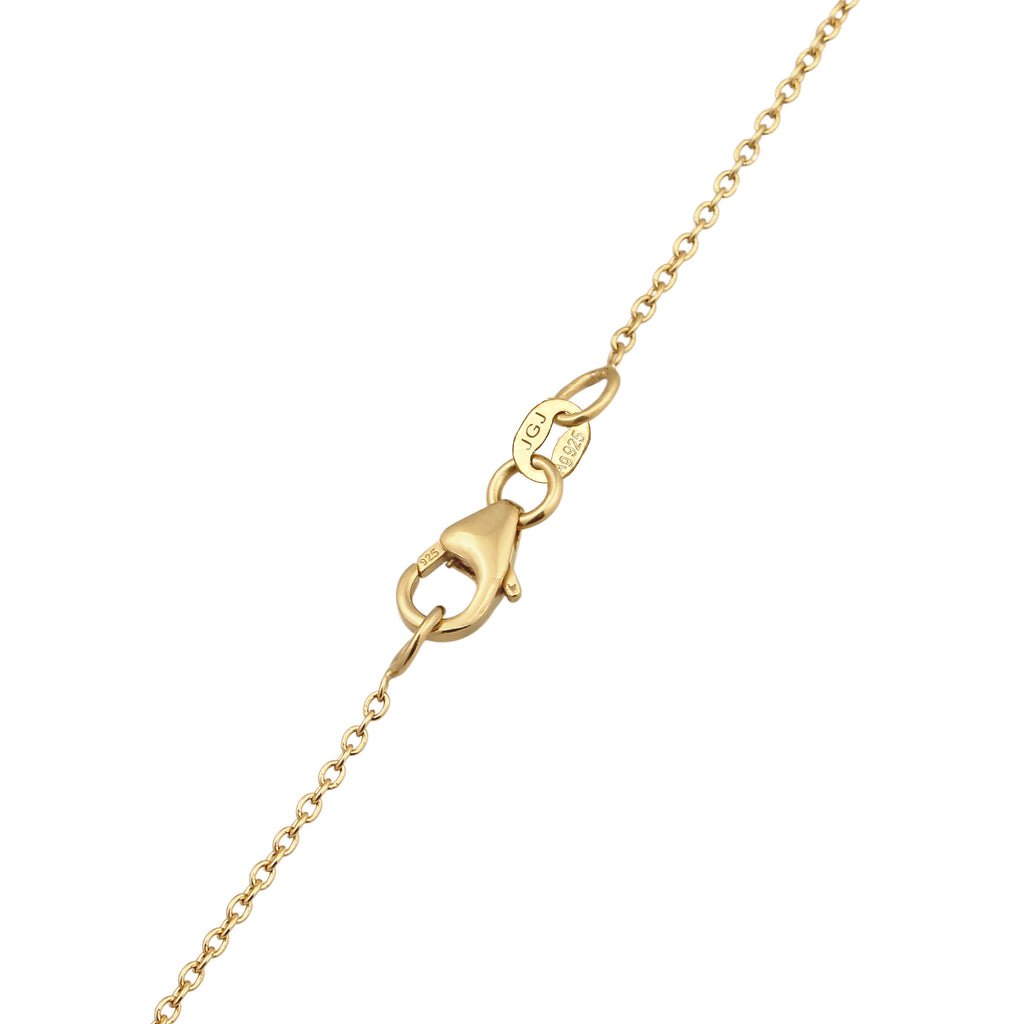 Gold Kalung Perhiasan Perak 925 Wanita Y Gold Plated Embellished with Pearl by Swarovski®