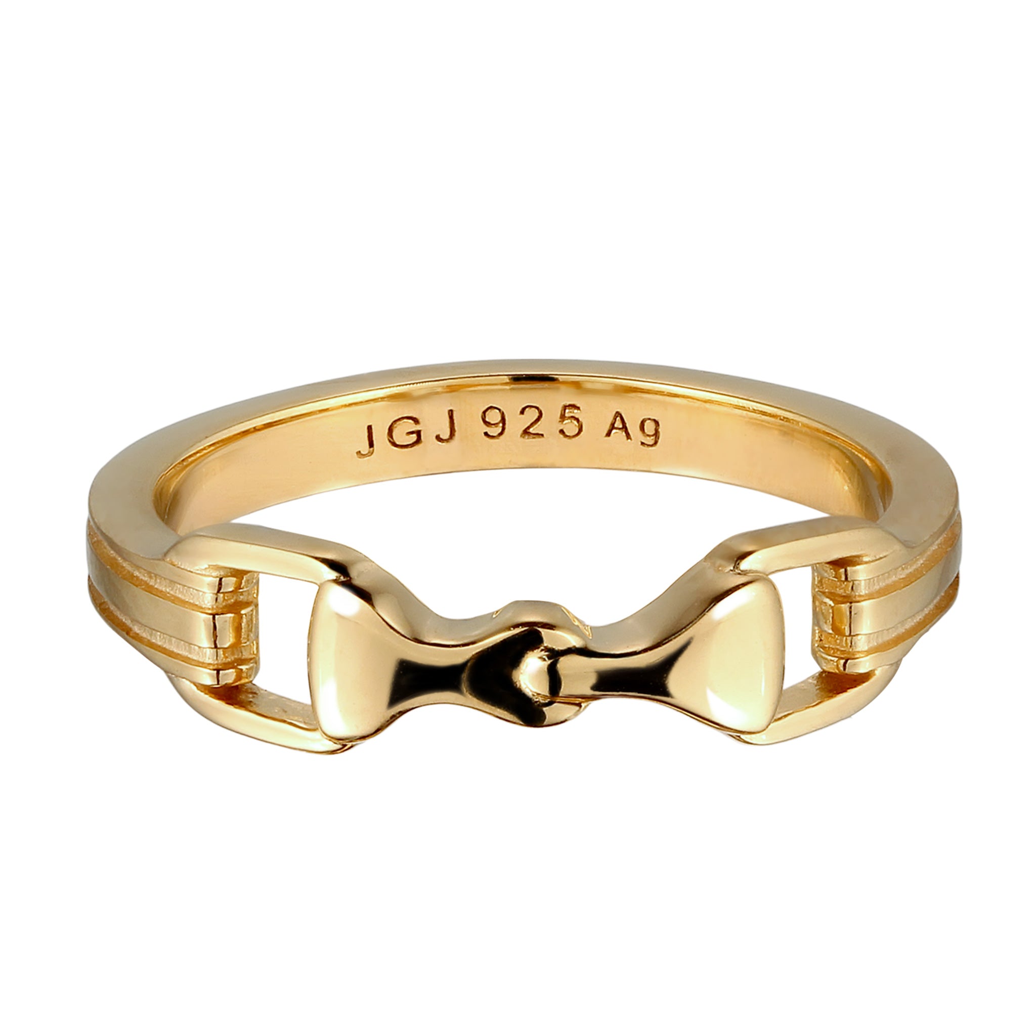 Gold Cincin Perhiasan Perak 925 Wanita Horse Gold-plated