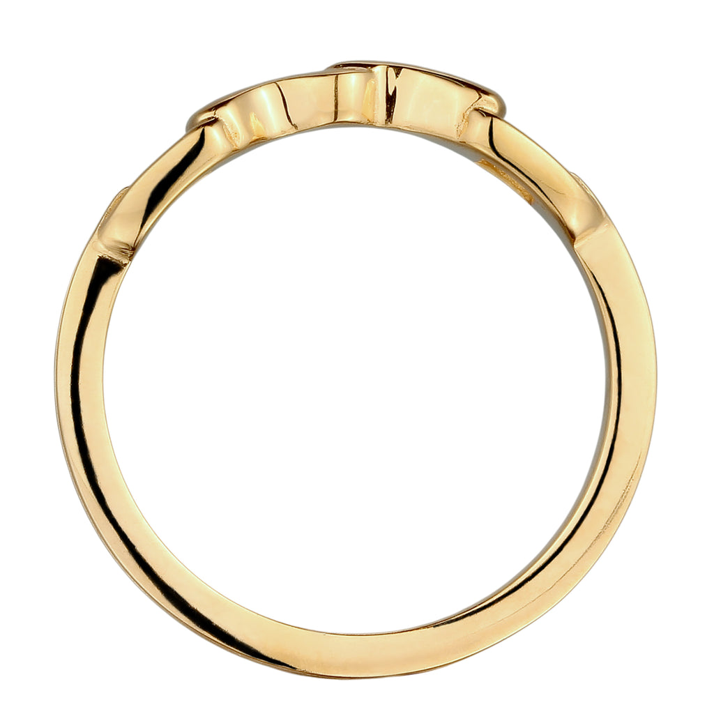 Gold Cincin Perhiasan Perak 925 Wanita Horse Gold-plated