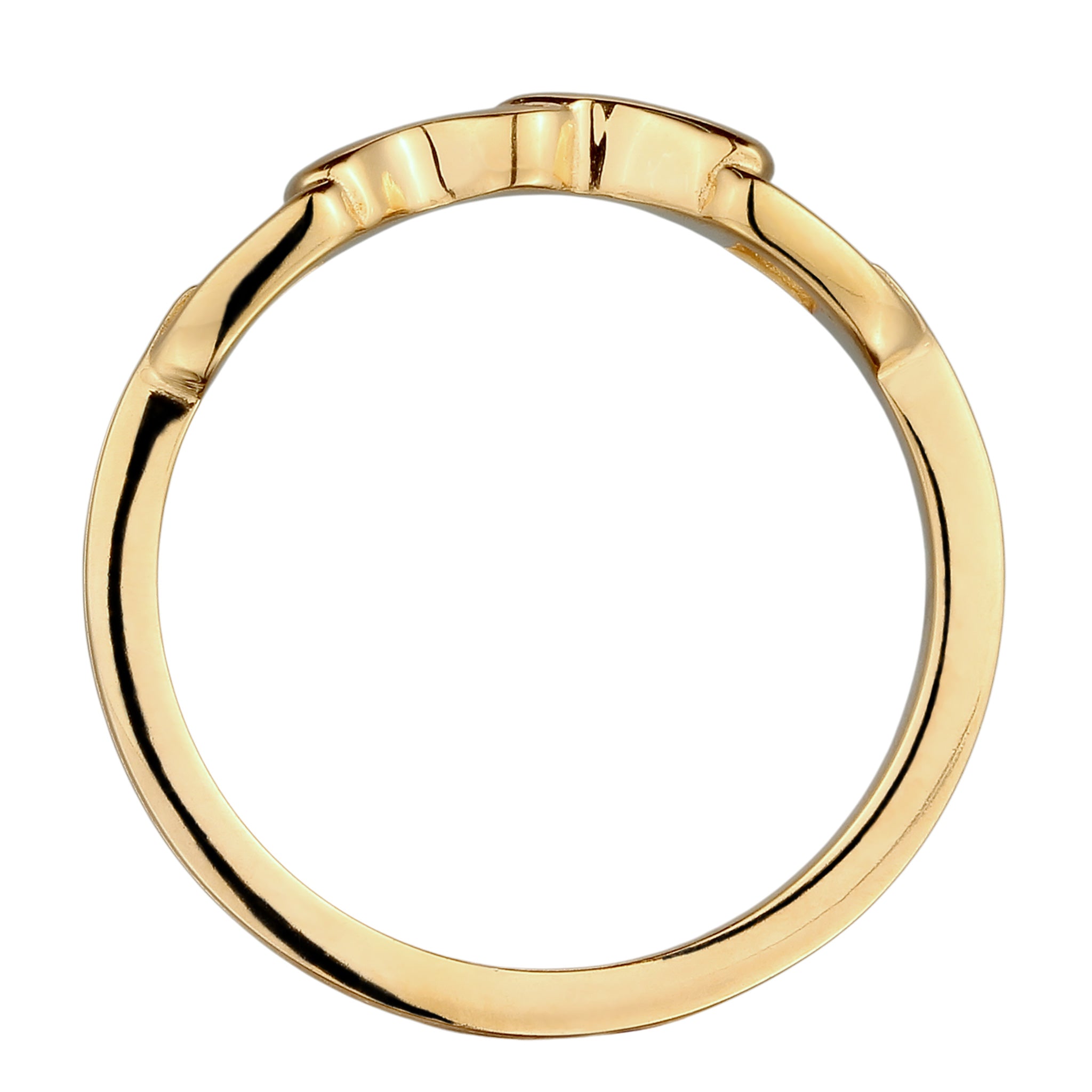 Gold Cincin Perhiasan Perak 925 Wanita Horse Gold-plated