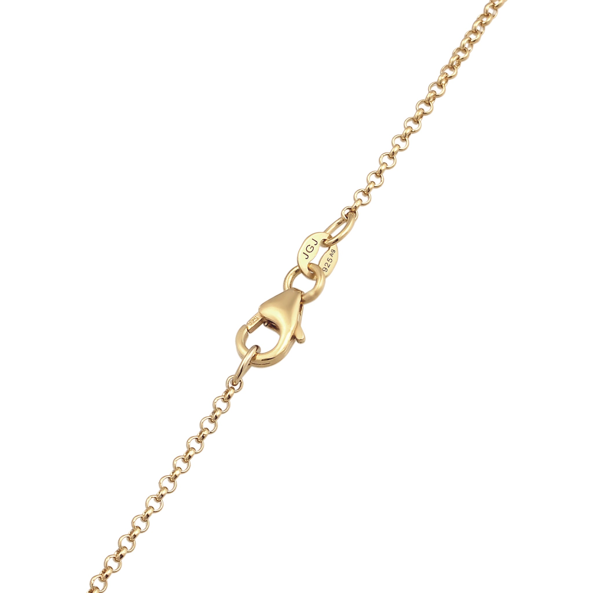 Gold Kalung Perhiasan Perak 925 Wanita Sun Pendant Gold Plated