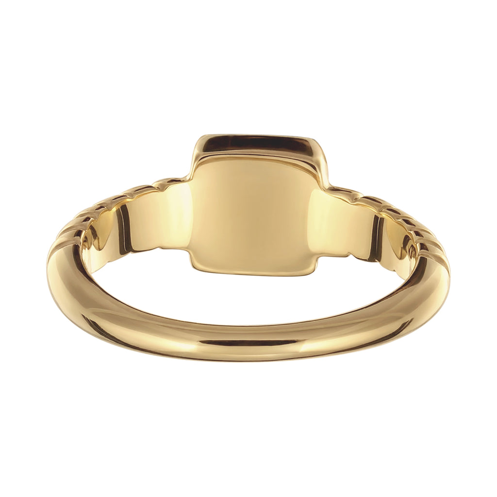 Gold Cincin Perhiasan Perak 925 Wanita Gold Plated Embellished with Crystals by Swarovski® Green