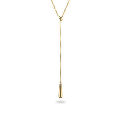 Gold Kalung Perhiasan Perak 925 Wanita Drop Swarovski® Crystals Gold Plated